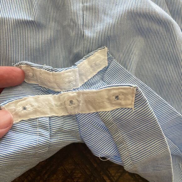 Vintage Infant Tiny Tots Original Bear Stripped Overalls size 12 months - Picture 3 of 7